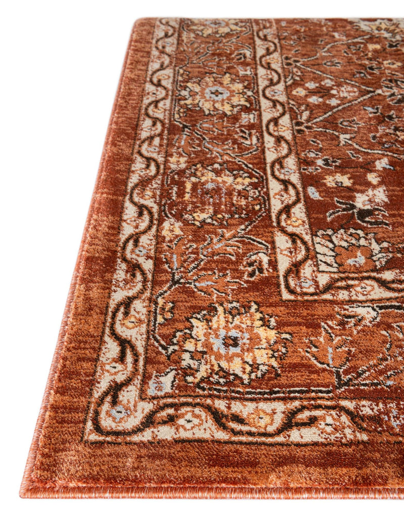 Copenhagen Dahlia Collection Area Rug -  Nørrebro Rectangle Brick Red  lifestyle 21