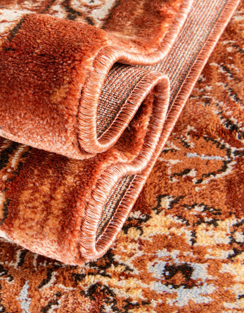 Copenhagen Dahlia Collection Area Rug -  Nørrebro Rectangle Brick Red  lifestyle 42