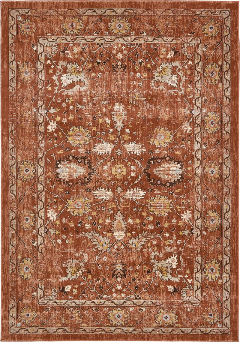 Copenhagen Dahlia Collection Area Rug -  Nørrebro Rectangle Brick Red  lifestyle 3