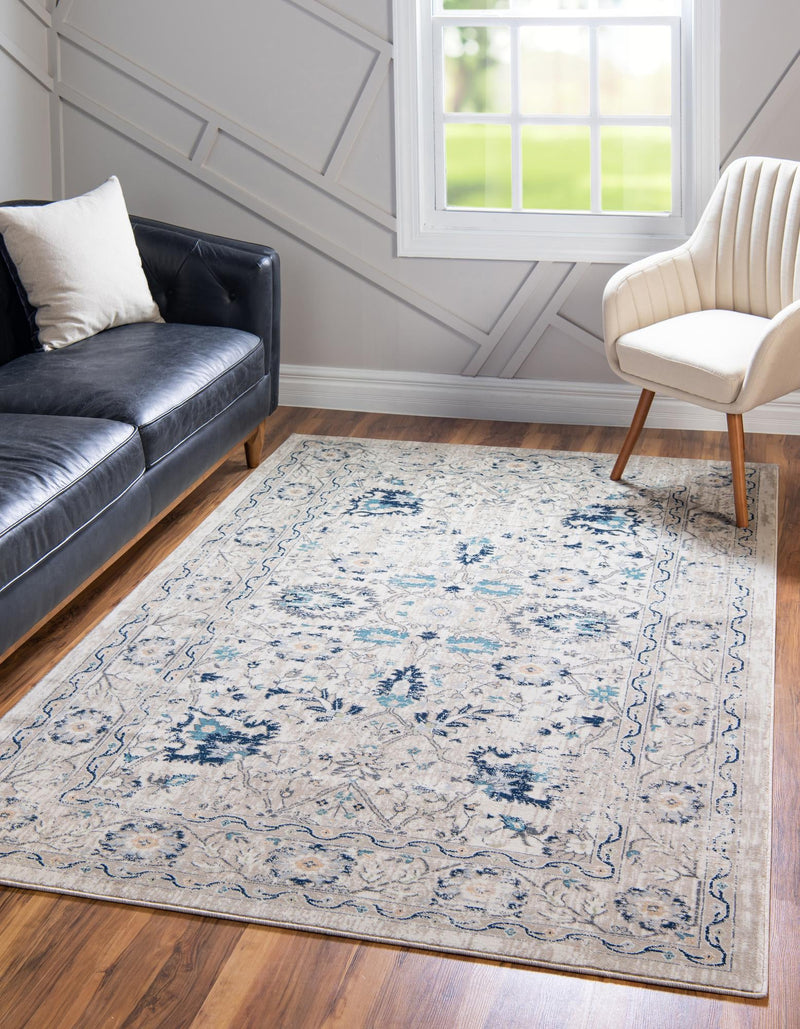 Copenhagen Dahlia Collection Area Rug -  Nørrebro Rectangle Beige  lifestyle 5