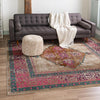 Serenade Oasis Collection Area Rug - Mirage Square Beige  lifestyle 17