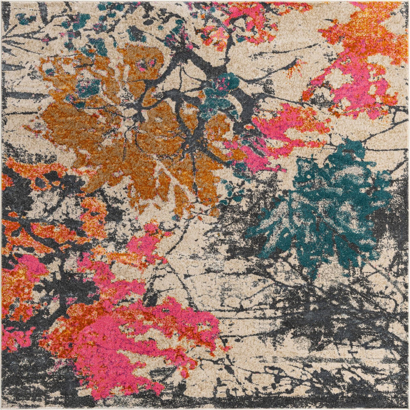 Serenade Oasis Collection Area Rug -  Retreat Square Beige  lifestyle 15