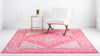 Serenade Oasis Collection Area Rug -  Utopia Square Pink  lifestyle 62