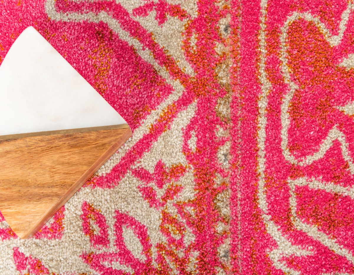 Serenade Oasis Collection Area Rug -  Utopia Square Pink  lifestyle 74