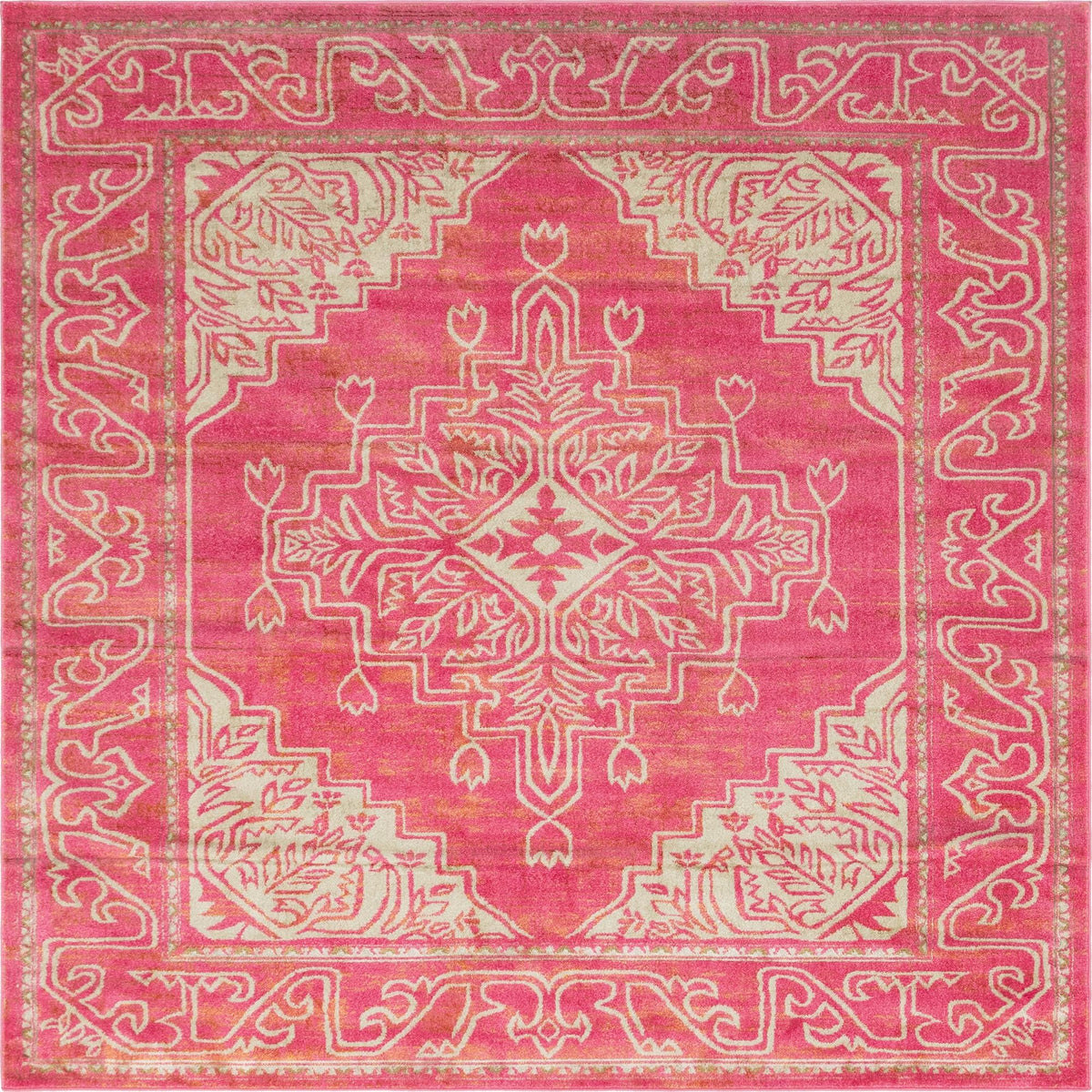 Serenade Oasis Collection Area Rug -  Utopia Square Pink  lifestyle 35