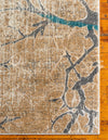 Serenade Oasis Collection Area Rug -  Oasis Square Light Brown  lifestyle 51