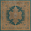 Serenade Oasis Collection Area Rug -  Serenity Square Teal  lifestyle 7