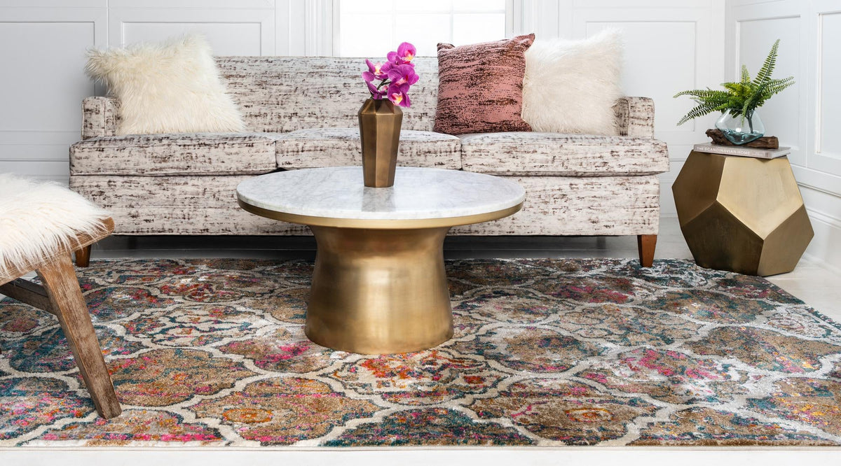 Serenade Oasis Collection Area Rug -  Tranquil Rectangle Dark Beige  lifestyle 4