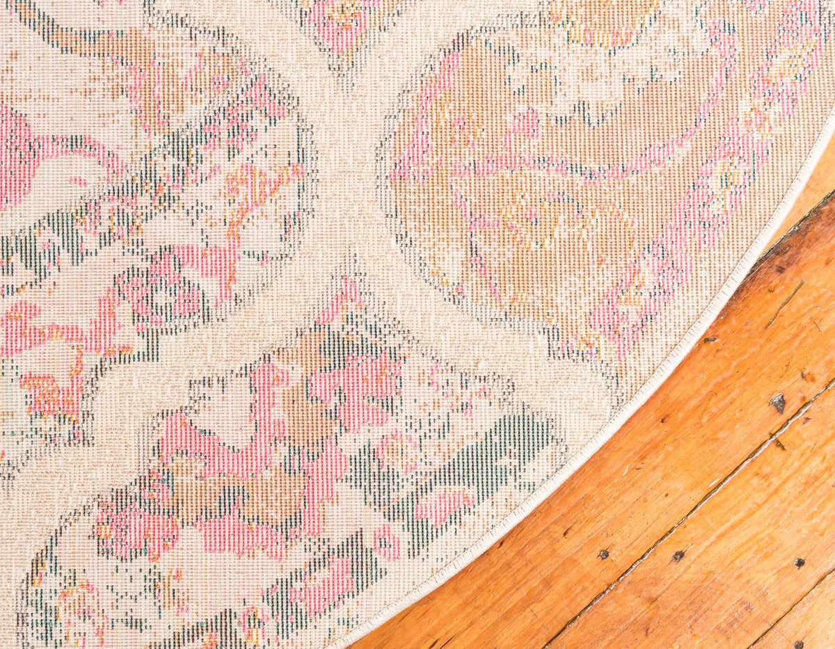 Serenade Oasis Collection Area Rug -  Tranquil Round Dark Beige  lifestyle 31