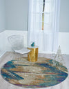 Serenade Oasis Collection Area Rug -  Arcadia Round Beige  lifestyle 28
