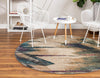 Serenade Oasis Collection Area Rug -  Arcadia Round Beige  lifestyle 32