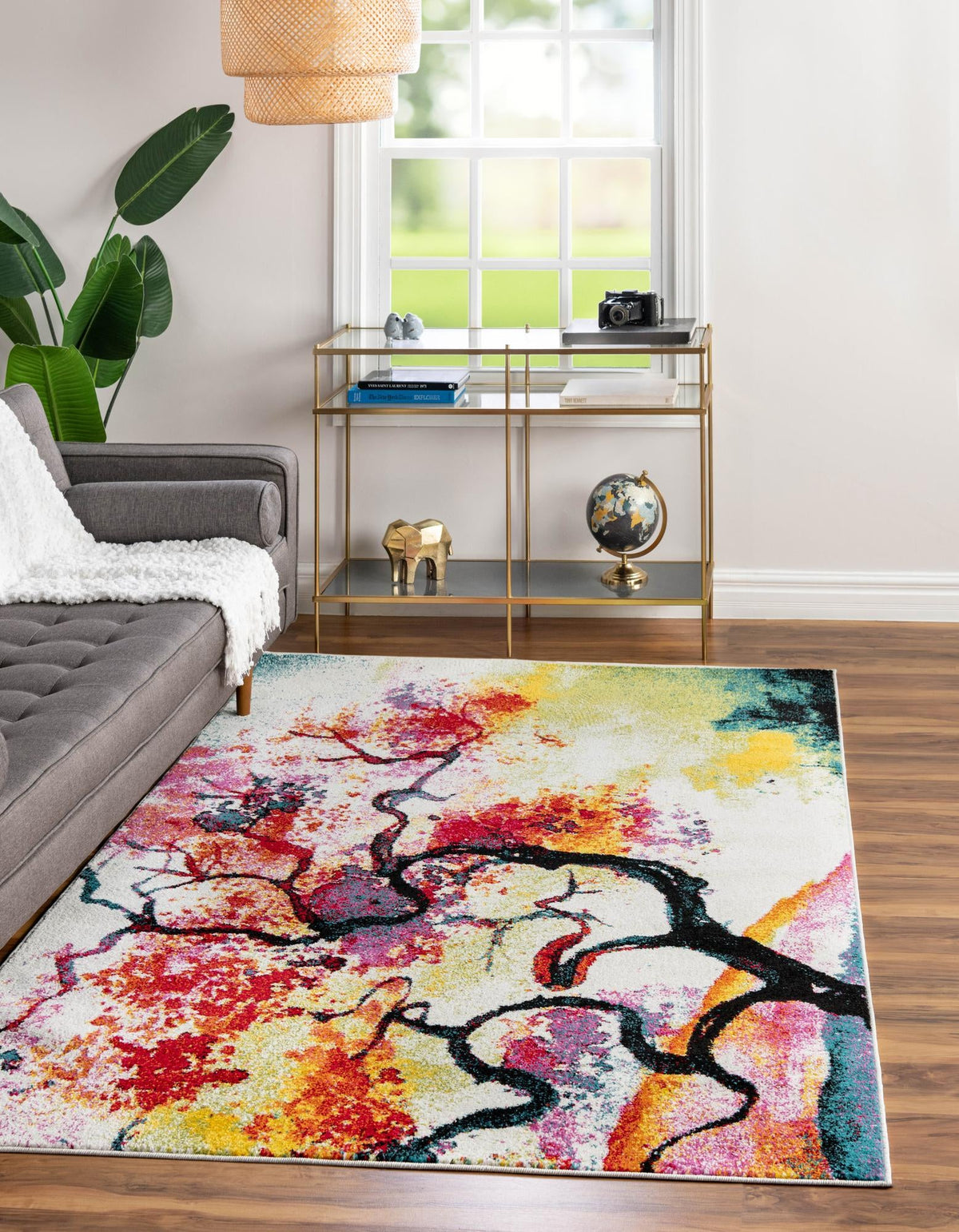 Venetian Elegance Collection Area Rug -  Rialto Rectangle Ivory  lifestyle 2