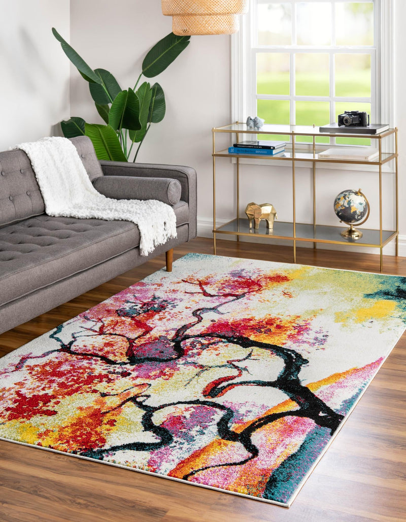 Venetian Elegance Collection Area Rug -  Rialto Rectangle Ivory  lifestyle 3