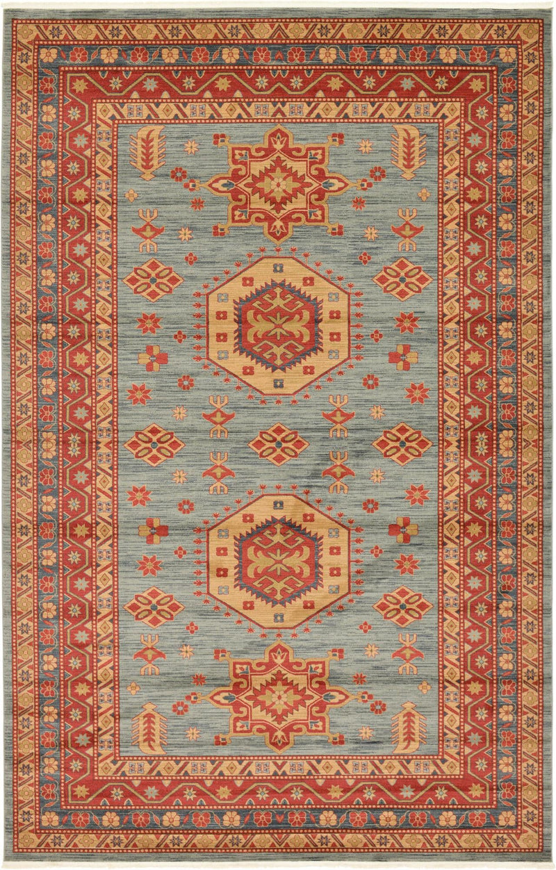 Persian Elegance Collection Area Rug -  Bushehr Rectangular Light Blue  lifestyle 9