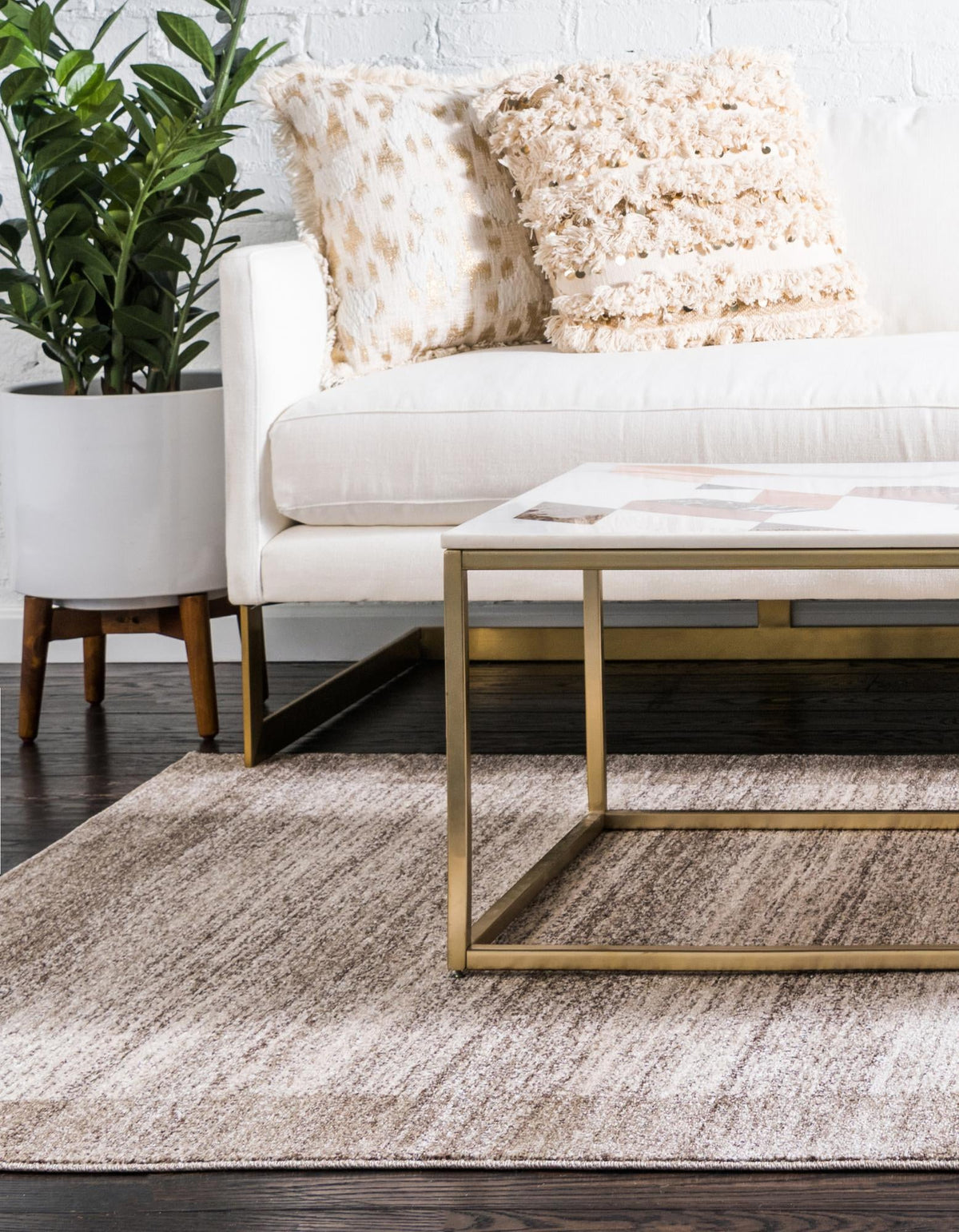 Studio Haven Collection Area Rug -  Conservatory (Beige) Rectangle Beige  lifestyle 4