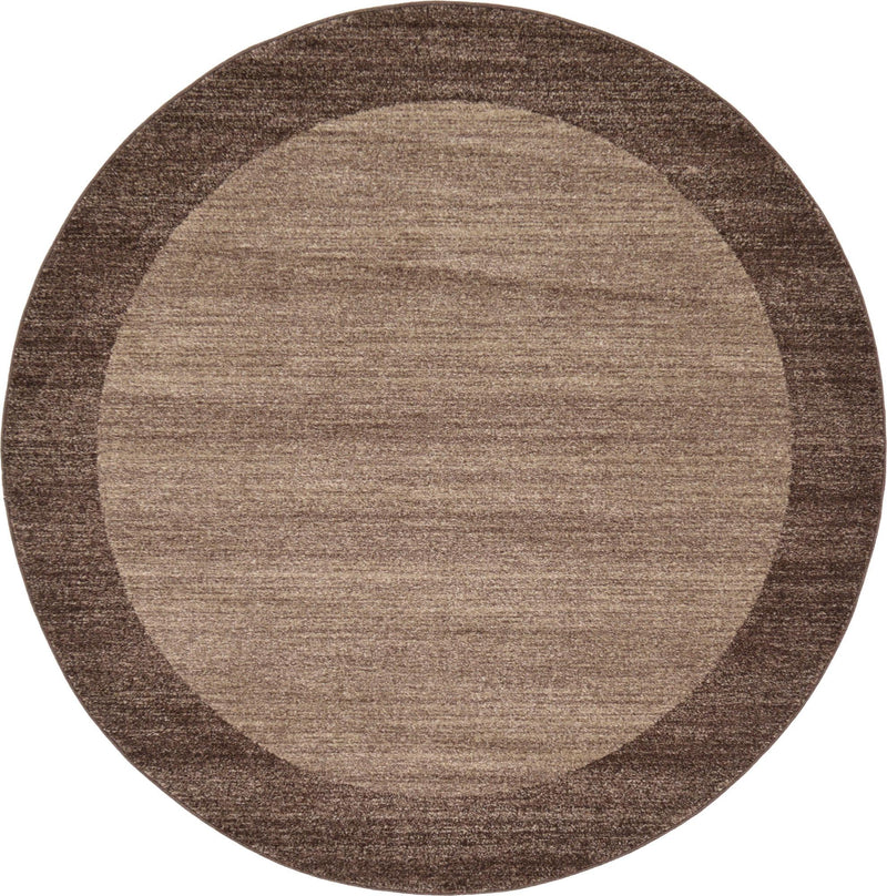 Studio Haven Collection Area Rug -  Conservatory (Light Brown) Round Light Brown  lifestyle 26