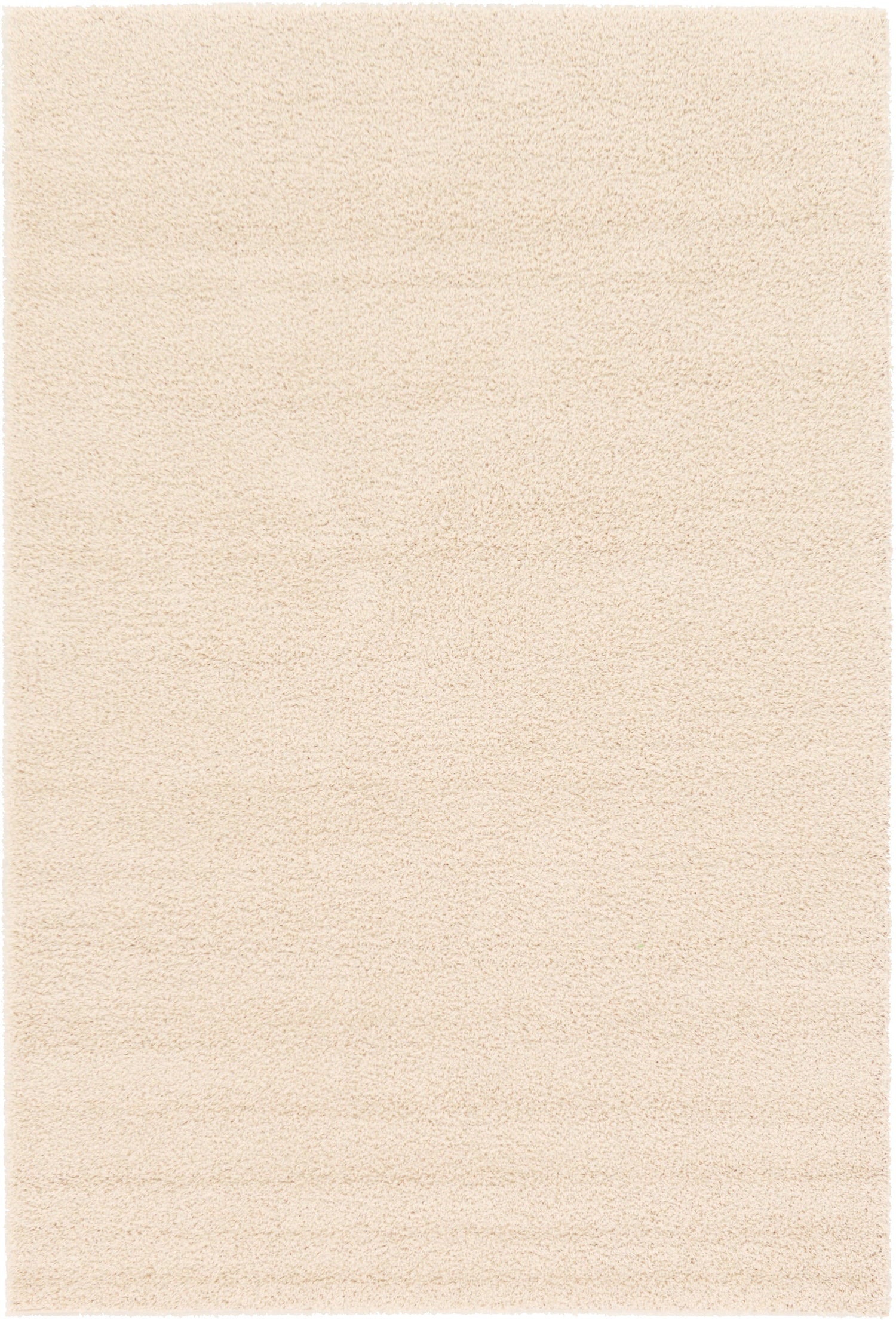 Solid Shag Seaside Collection Area Rug - Glenview (Cream) Rectangle Cream Main