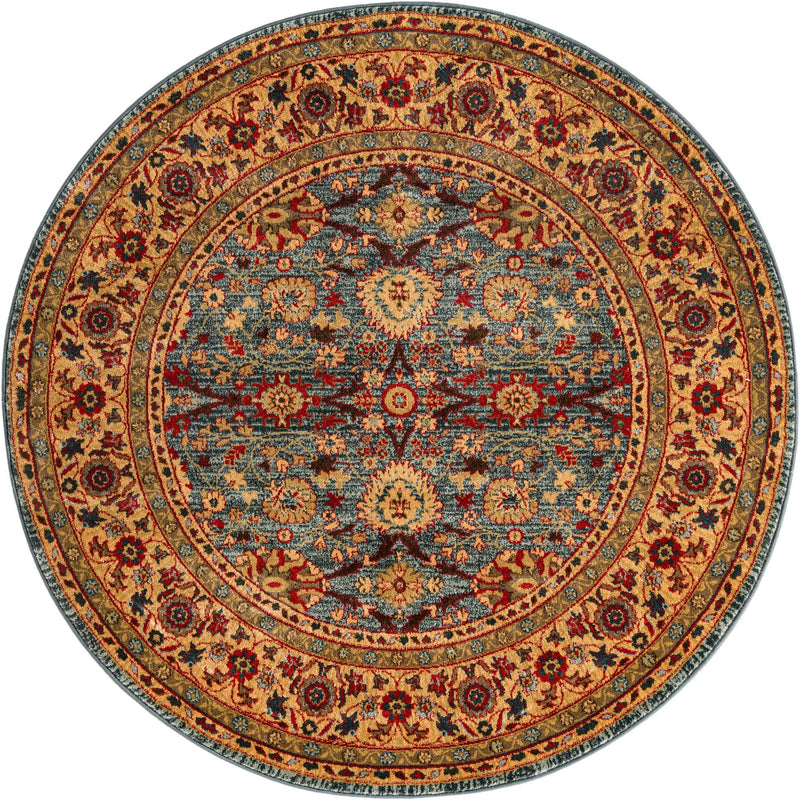 Chelsea Elegance Collection Area Rug -  Osterley Round Blue  lifestyle 44