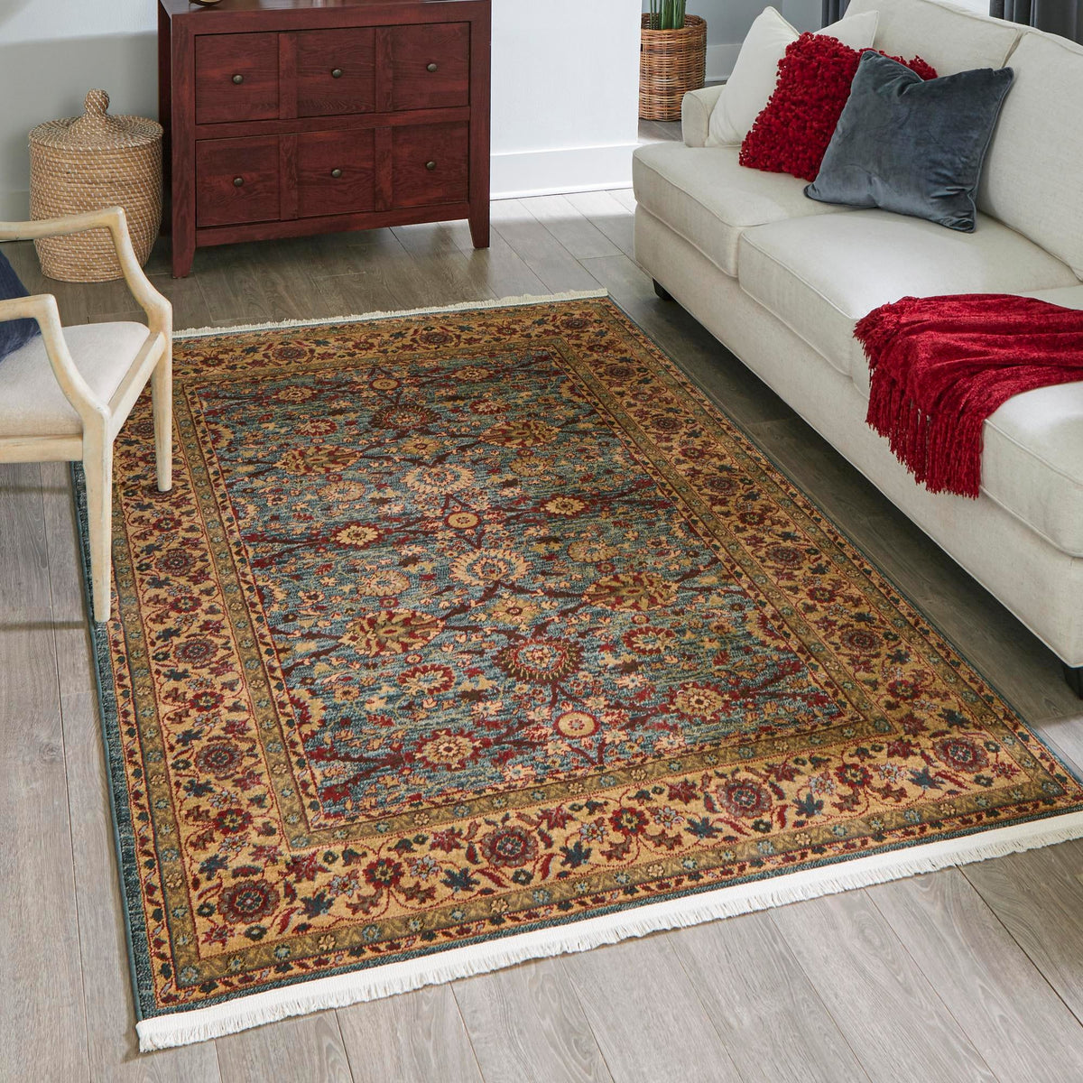 Chelsea Elegance Collection Area Rug -  Osterley Rectangle Blue  lifestyle 42