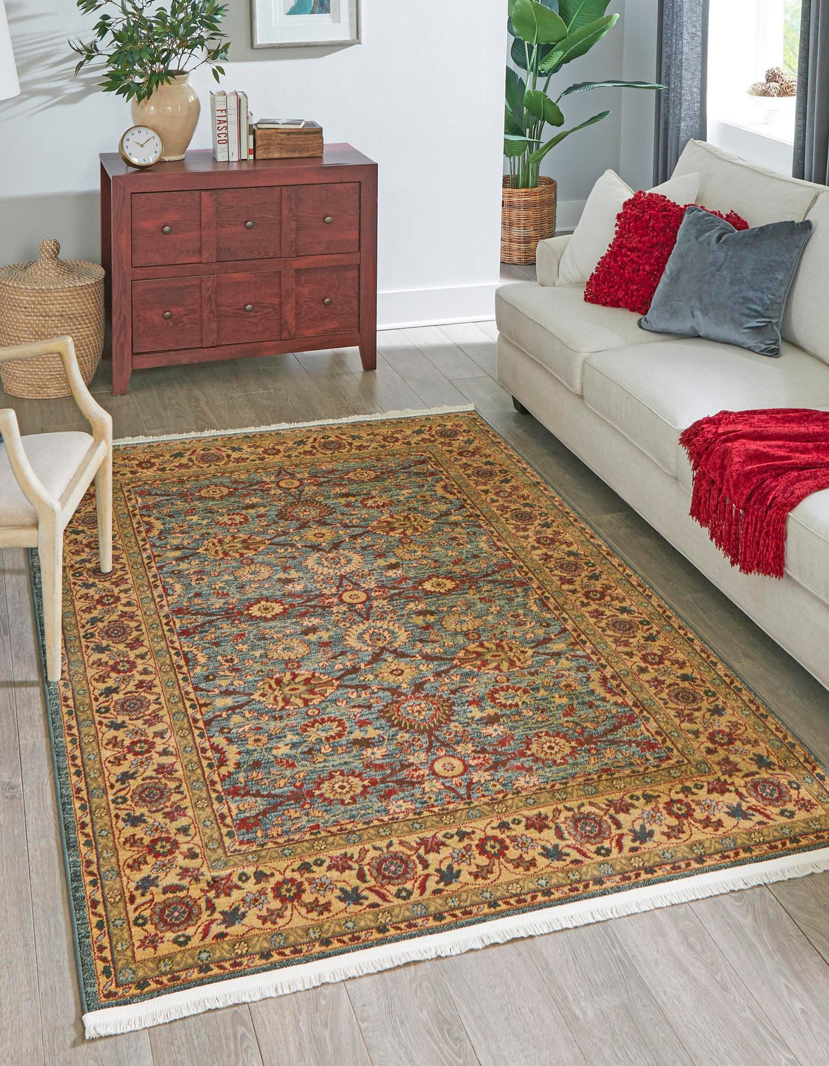 Chelsea Elegance Collection Area Rug -  Osterley Rectangle Blue  lifestyle 9