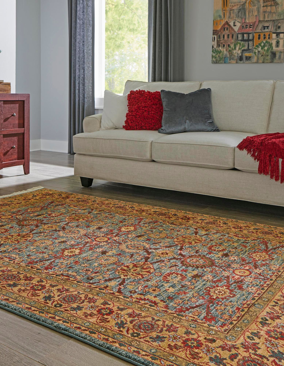 Chelsea Elegance Collection Area Rug -  Osterley Rectangle Blue  lifestyle 10