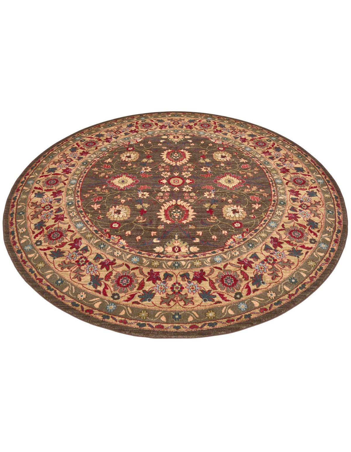 Chelsea Elegance Collection Area Rug -  Osterley Round Light Brown  lifestyle 93