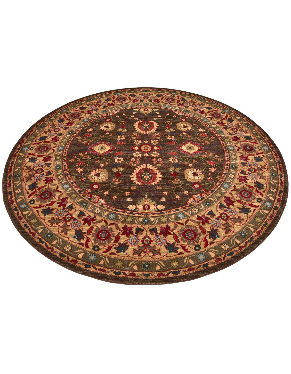 Chelsea Elegance Collection Area Rug -  Osterley Round Light Brown  lifestyle 94