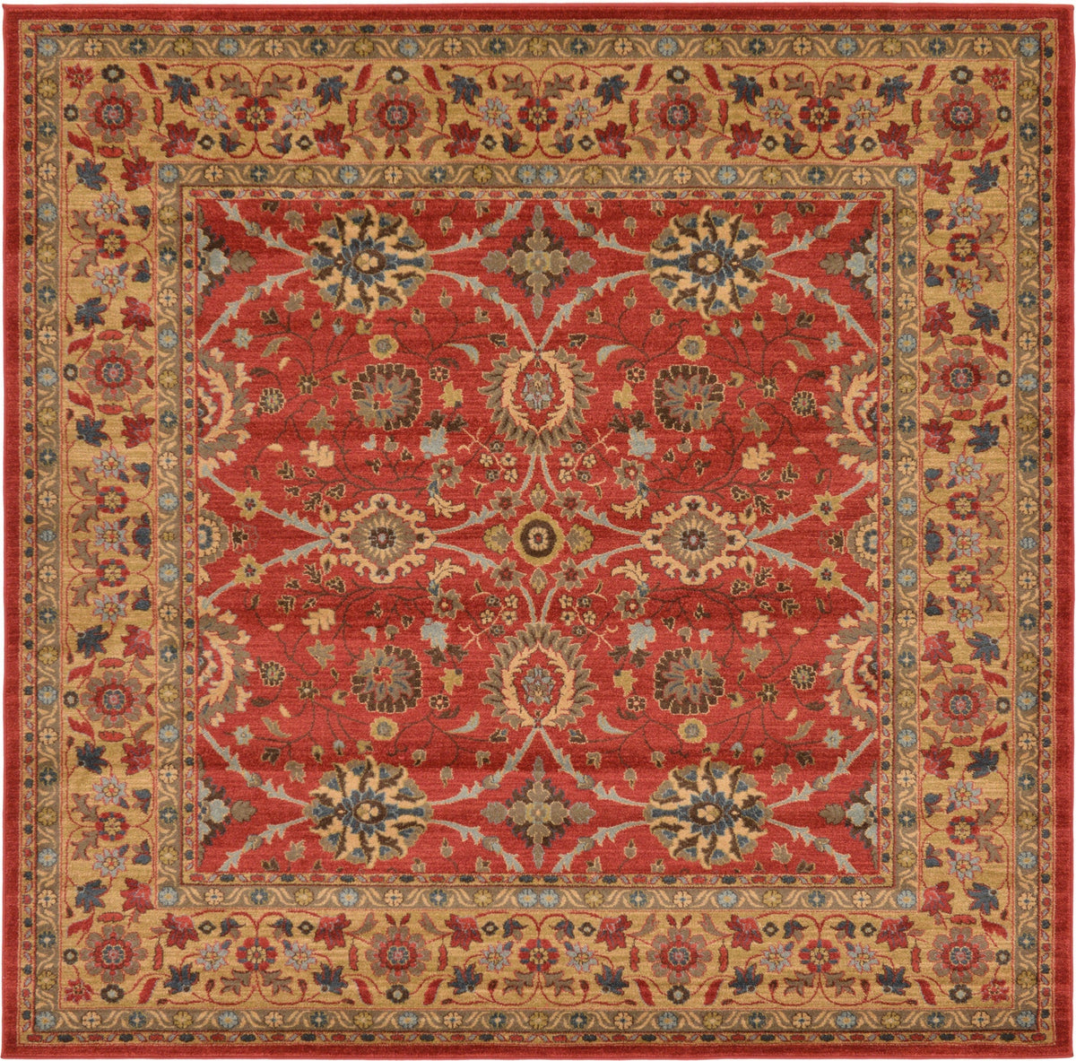 Chelsea Elegance Collection Area Rug -  Harlington Square Red  lifestyle 2