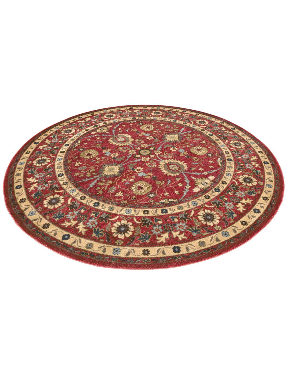 Chelsea Elegance Collection Area Rug -  Osterley Round Red  lifestyle 99