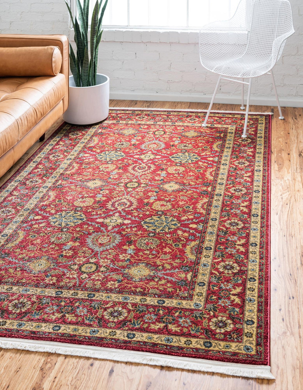 Chelsea Elegance Collection Area Rug -  Osterley Rectangle Red  lifestyle 25
