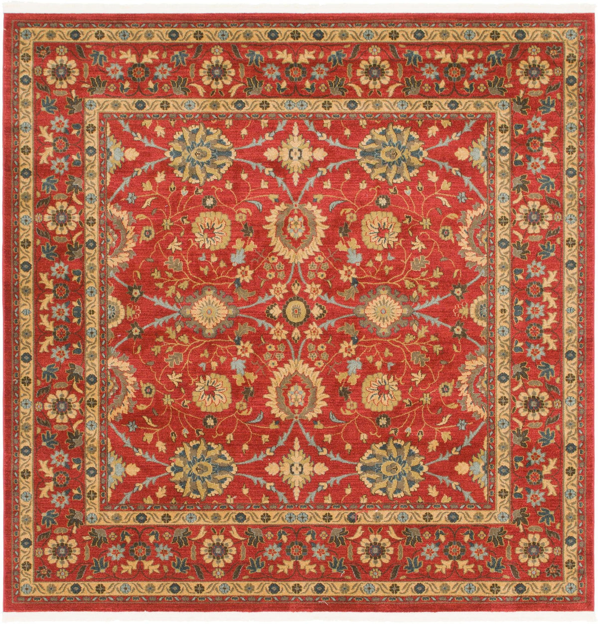 Chelsea Elegance Collection Area Rug -  Osterley Square Red  lifestyle 47