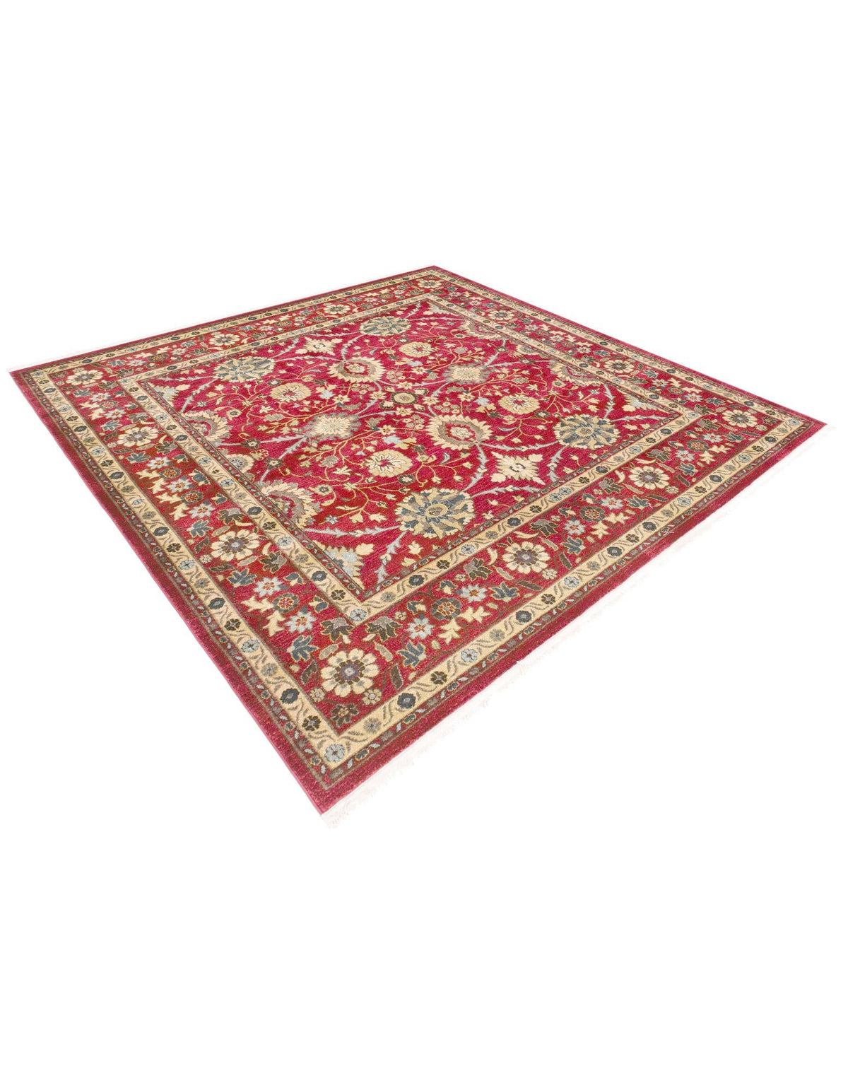 Chelsea Elegance Collection Area Rug -  Osterley Square Red  lifestyle 111