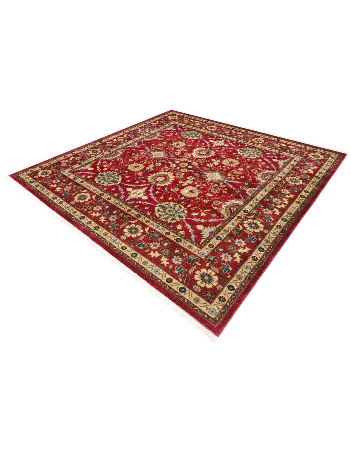 Chelsea Elegance Collection Area Rug -  Osterley Square Red  lifestyle 112