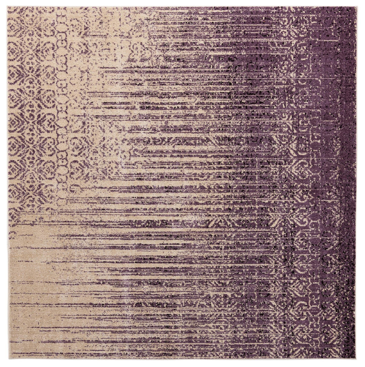 Studio Haven Collection Area Rug -  Workspace Square Purple  lifestyle 37