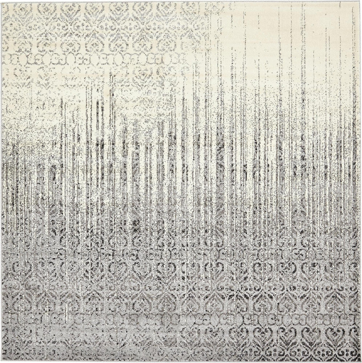 Studio Haven Collection Area Rug -  Workspace Square Gray  lifestyle 82