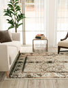 Horizon Collection Area Rug -  Sierra Square Beige  lifestyle 49
