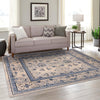 Horizon Collection Area Rug -  Meridian Square Ivory Blue  lifestyle 99