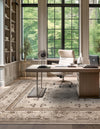 Horizon Collection Area Rug -  Meridian Square Ivory  lifestyle 55