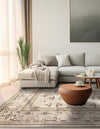 Horizon Collection Area Rug -  Meridian Square Ivory  lifestyle 65