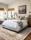 Horizon Collection Area Rug -  Meridian Square Ivory  lifestyle 70