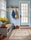 Horizon Collection Area Rug -  Meridian Square Ivory  lifestyle 85