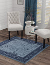 Horizon Collection Area Rug -  Apex (Blue) Square Blue  lifestyle 22