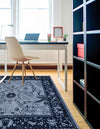 Horizon Collection Area Rug -  Apex (Blue) Square Blue  lifestyle 43