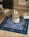 Horizon Collection Area Rug -  Apex (Blue) Square Blue  lifestyle 47