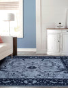 Horizon Collection Area Rug -  Apex (Blue) Square Blue  lifestyle 51