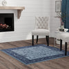 Horizon Collection Area Rug -  Apex (Blue) Square Blue  lifestyle 73