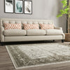 Horizon Collection Area Rug -  Apex (Light Gray) Square Light Gray  lifestyle 75