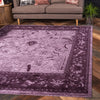 Horizon Collection Area Rug -  Apex (Purple) Square Purple  lifestyle 14