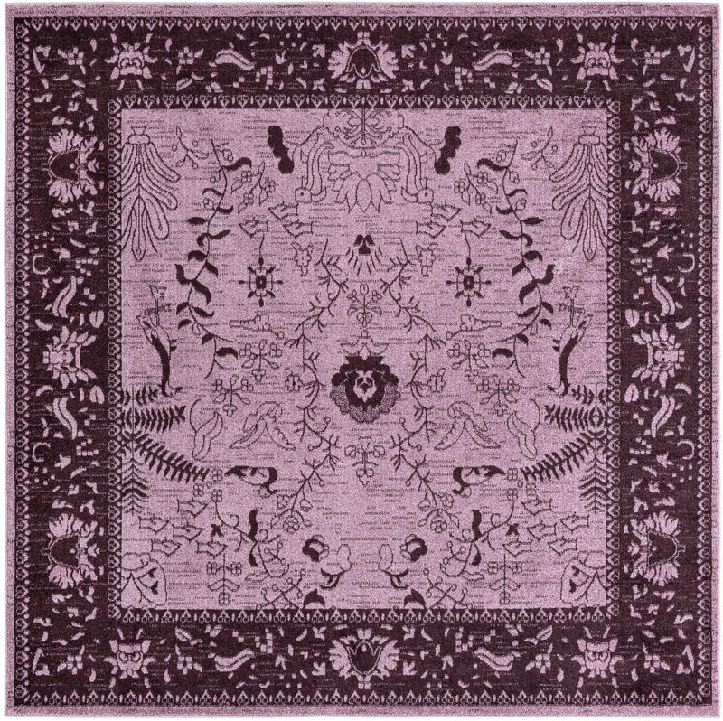 Horizon Collection Area Rug -  Apex (Purple) Square Purple  lifestyle 13