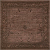 Horizon Collection Area Rug -  Apex (Brown) Square Brown  lifestyle 25
